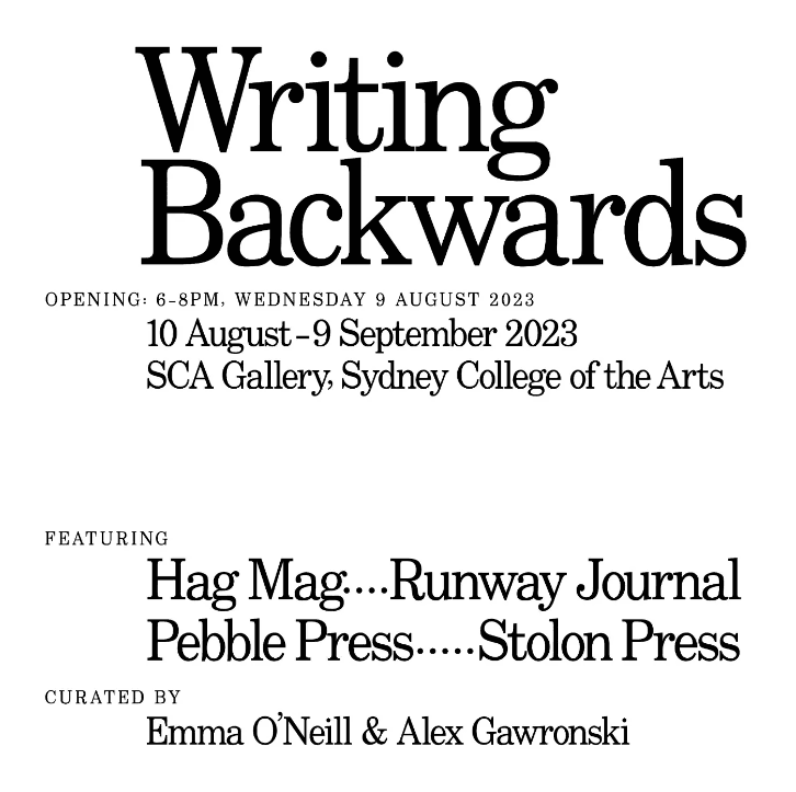 Writing Backwards